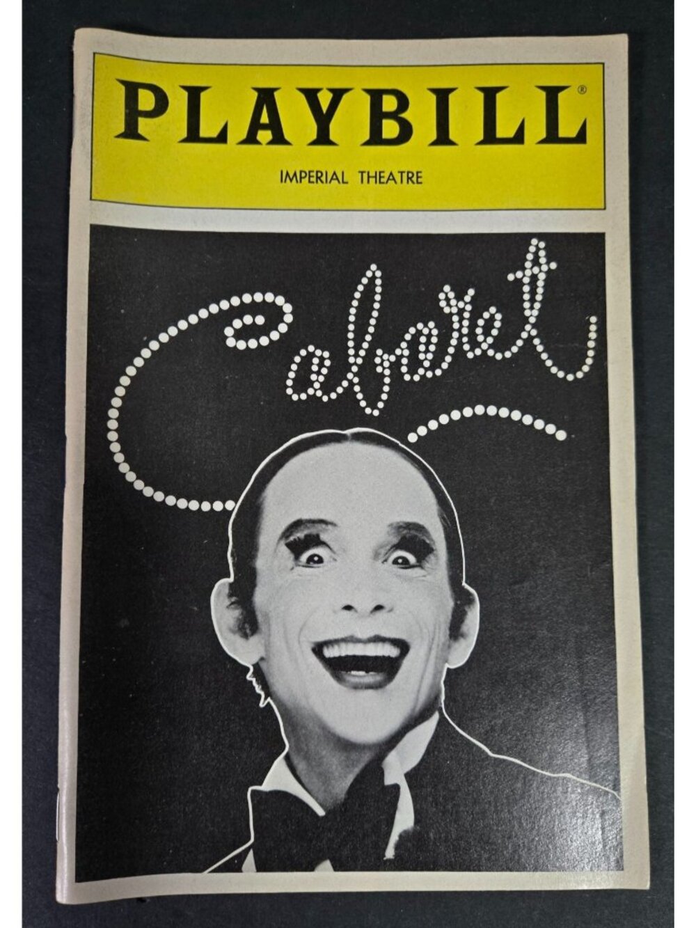 Vintage Playbill "Cabaret" 1988 with Joel Grey and Werner Klemperer